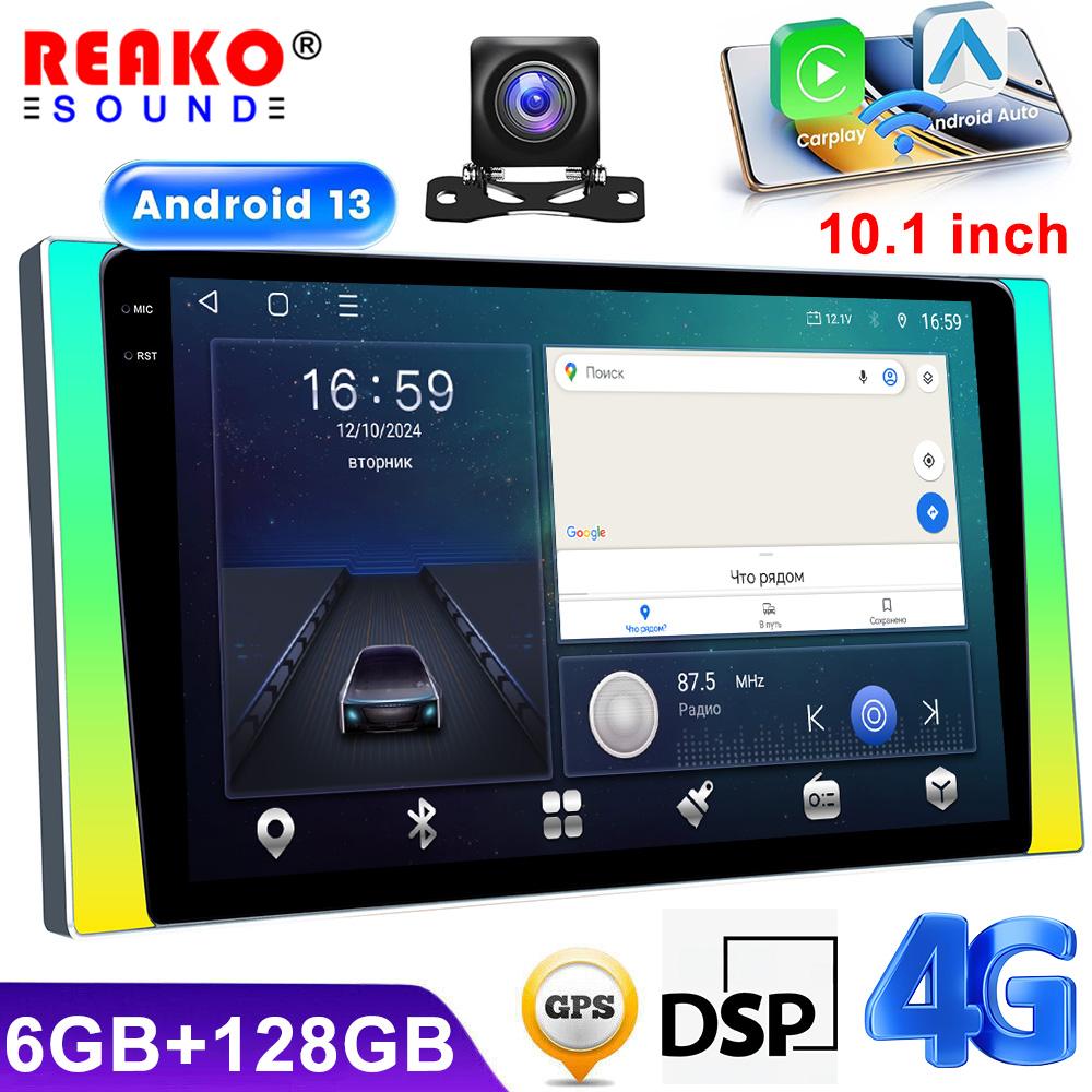 Ecran Android Universal 10.1" Wireless Carplay Player Video Auto DVD Unitate Principală Universală GPS Carplay 5G Wifi BT5.4