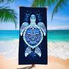 Starry Night Mandala Turtle Beach Towel Galaxy Print Quick Dry Towel for Teens Girls