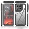 Průhledný obal pro Motorola Moto G86 5G PC + TPU Zadní kryt telefonu s PET fólií na displej