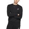 Nike Solid Color Logo Round Neck Long Sleeve Sweatshirt And Pants Casual Sports Set Men sweatshirt and pants Black BV2667-010+BV2763-010