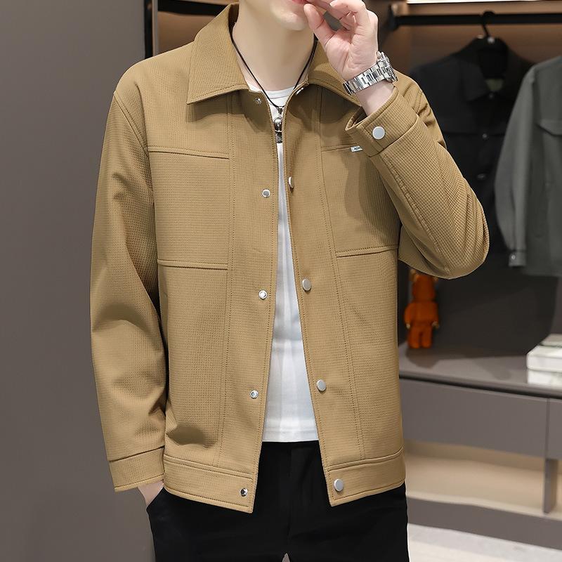 2025 Fall/Winter New Jackets for Young Men Cold-proof Fashion Jackets Stand Collar Tops Men's Warm Workwear with Plush