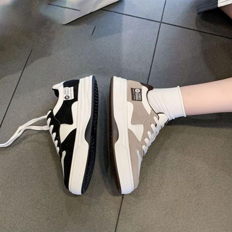 Women's Spring Autumn Thick Soled Casual Sports Shoes Students Simple Comfortable Versatile Shoes