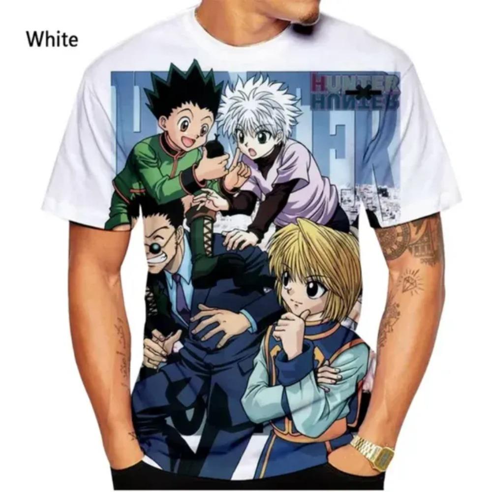 Hunter  Hunter Killua 3D Printed Anime Kids Summer Fashion Boys Casual Loose T-Shirt Harajuku Style Top