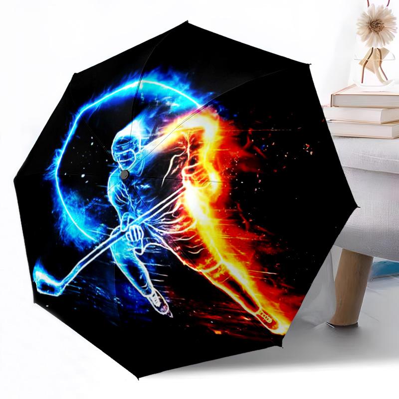 Bowling Strike Action Game Outdoor Automatic Umbrella Retractable Design with 8-Rib Durability Lightweight Perfect Gift for Friends Family