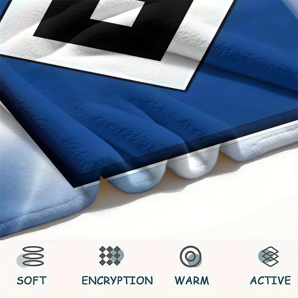 Hamburger SV Print FlAannel Blanket, High Quality Comfortable for All Seasons, Home Decor, Warmth and Comfort