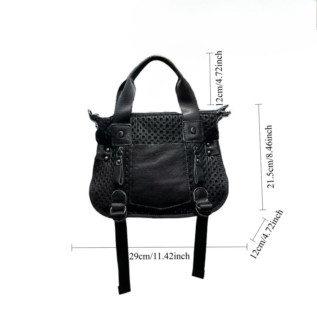 Ladies Hottie Splicing Tote Bag Street Punk Style Messenger Bag