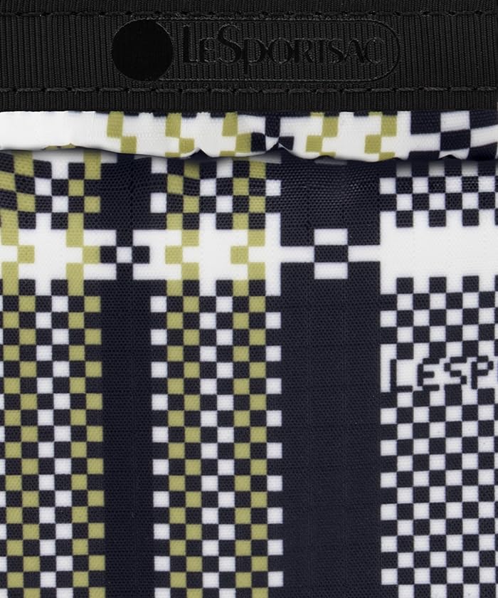 LeSportsac Official Pouch SQUARE Pixel Scramble Check COSMETIC/6701
