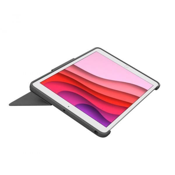 Clavier Combo Touch - Logitech - iPad 7e génération - QWERTZ - Graphite - Sans fil