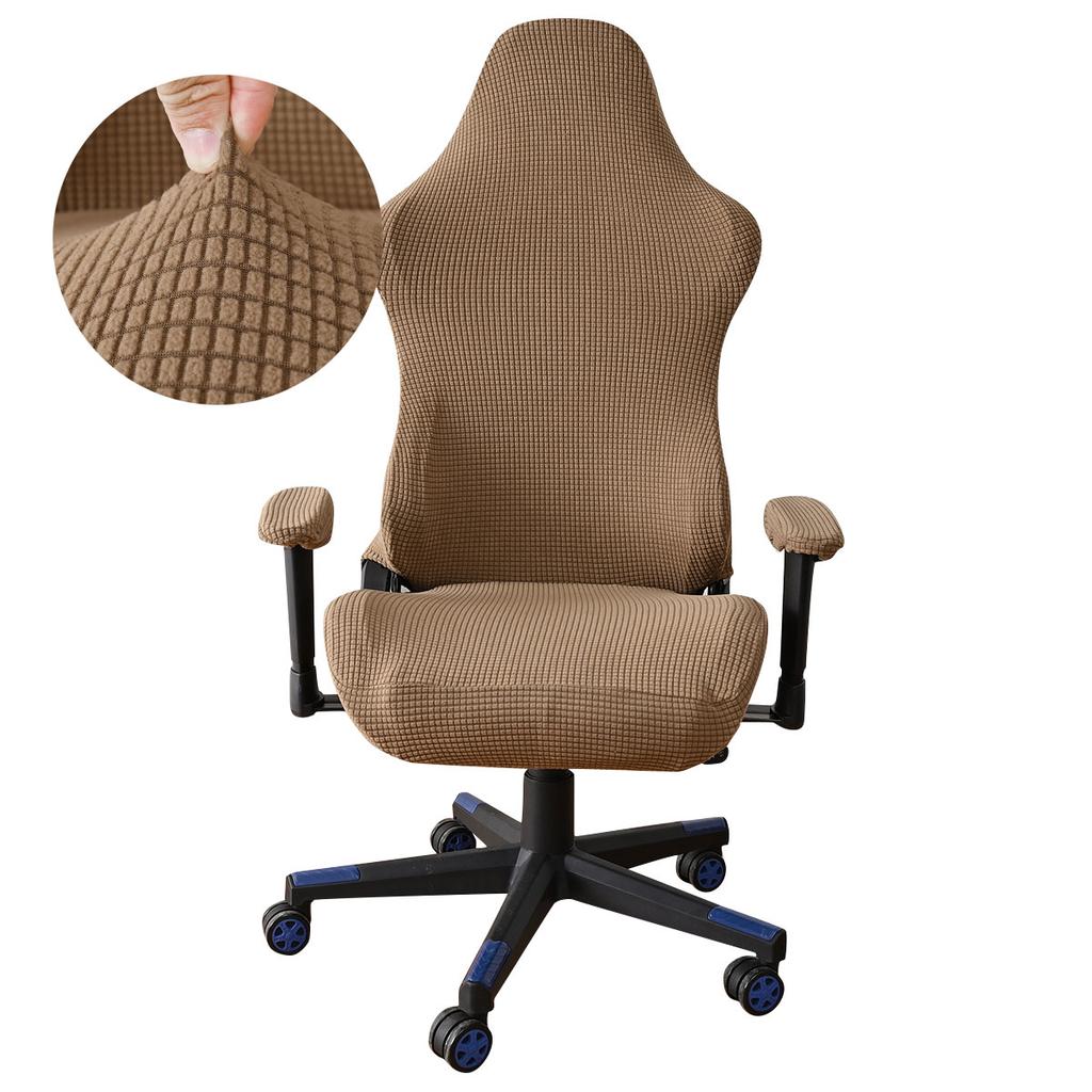 Elastic Fleece Jacquard Gaming Chair Cover Stretch Dustproof Seat Protect Cover Office Computer Seat Covers for Home