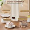 400 ml Travel Kettle, Electric Kettle with Temperature Control, Portable Travel Kettle, 300 W Pressure Cooker, with Brushes and Pockets, for Tea