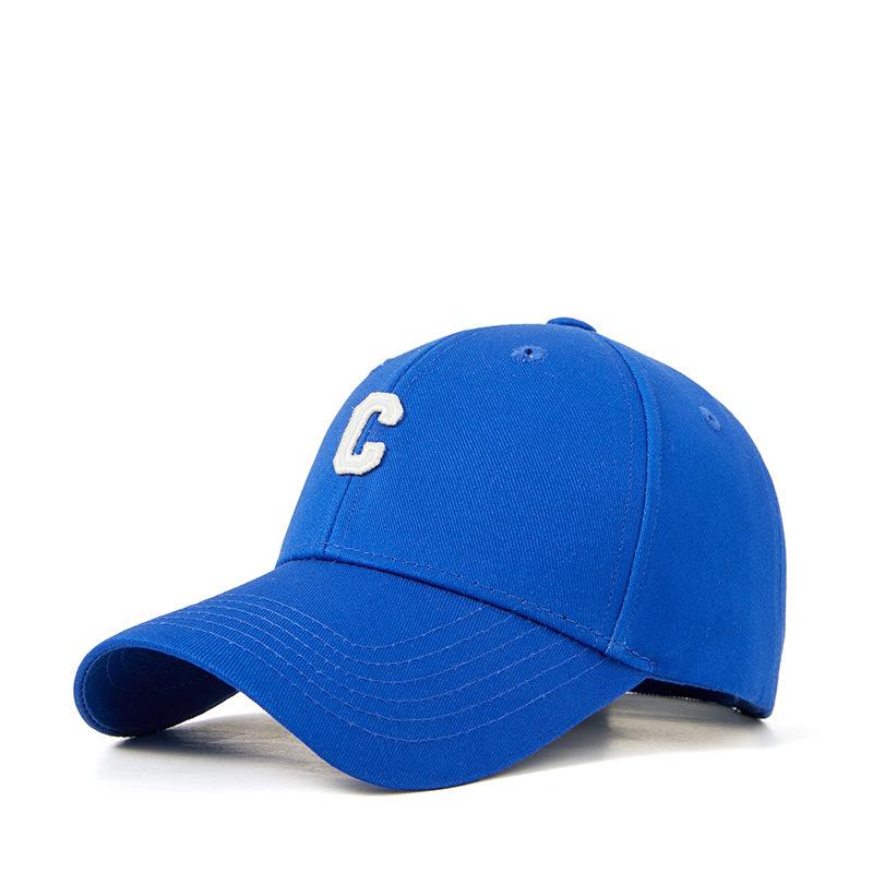 Multi-Color Good Quality C Letter Cotton Baseball Cap For Men And Women, Spring And Summer Sunshade, Sun Protection, Dome Curved Brim Cap
