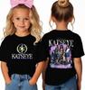 Kpop KATSEYE Kids T-shirt Boys Girls Polyester Tee Summer Short Sleeve Tops Katseye Fans Gift T-shirt Harajuku Children's Clothing