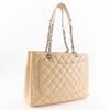 CHANEL Grand shopping tote Tote Bag A50995 GST Matelasse Chain Tote beige Caviar skin Women Used