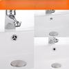 2PCs for Bathtub & Lavabo Drain Gang Cover Bathroom Sink Hole Cover - 22-24mm Electroplated Overflow Ring Plastic Basin Trim Cap