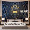 Custom Name Text Tapestry Fenerbahçe FC Personalized Polyester Wall Tapestry For Bedroom And Room