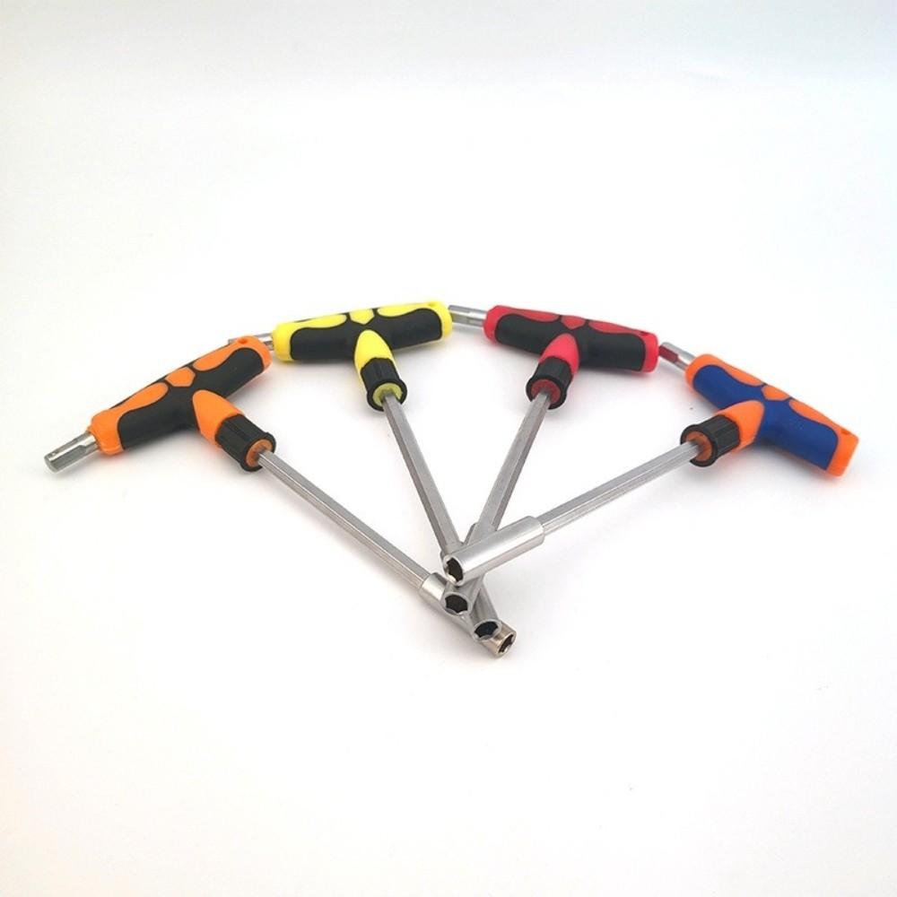 1/4 Inch Drive T Handle Wrench Multi Purpose Hexagonal Plum Head Screwdriver Set  Car Maintenance