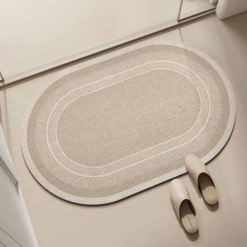 Schnelltrocknende Rutschfeste Badezimmer-Bodenmatte aus Kieselgur