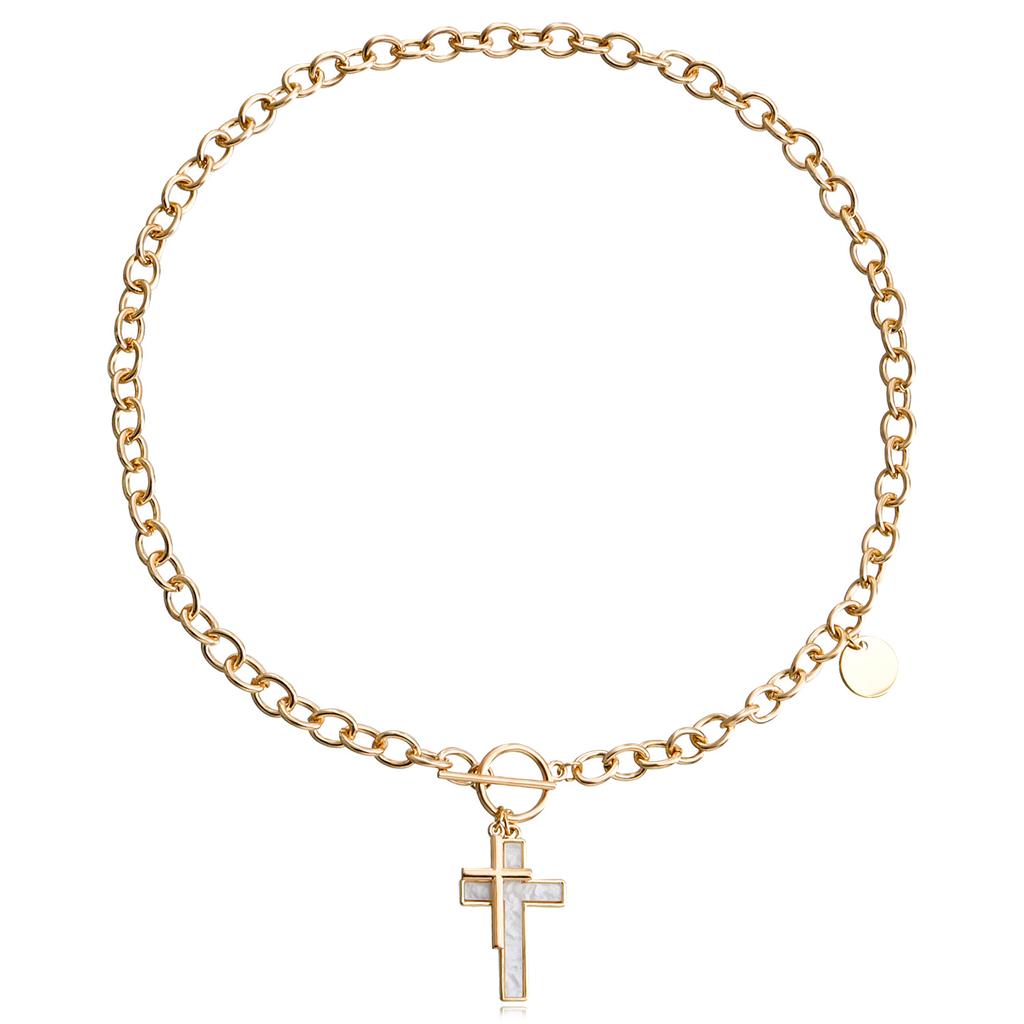 Collier Fritillaire Amour Croisé Collier Chaîne Pull Femme Accessoires Tendance