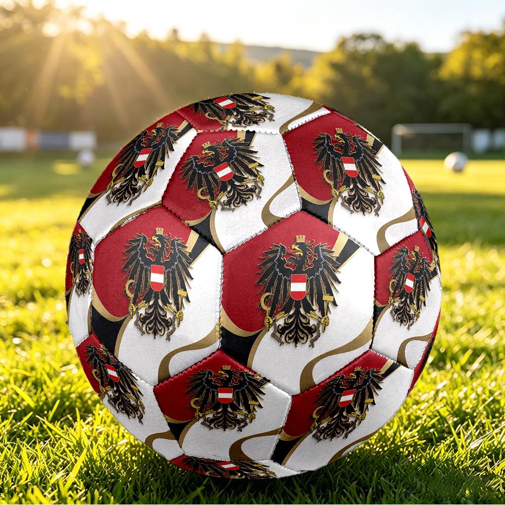 Austria Football Printed Size 5 Soccer Ball Wear Resistant Standard Adult Training Football Fan Gift for Indoor Outdoor Match Sports