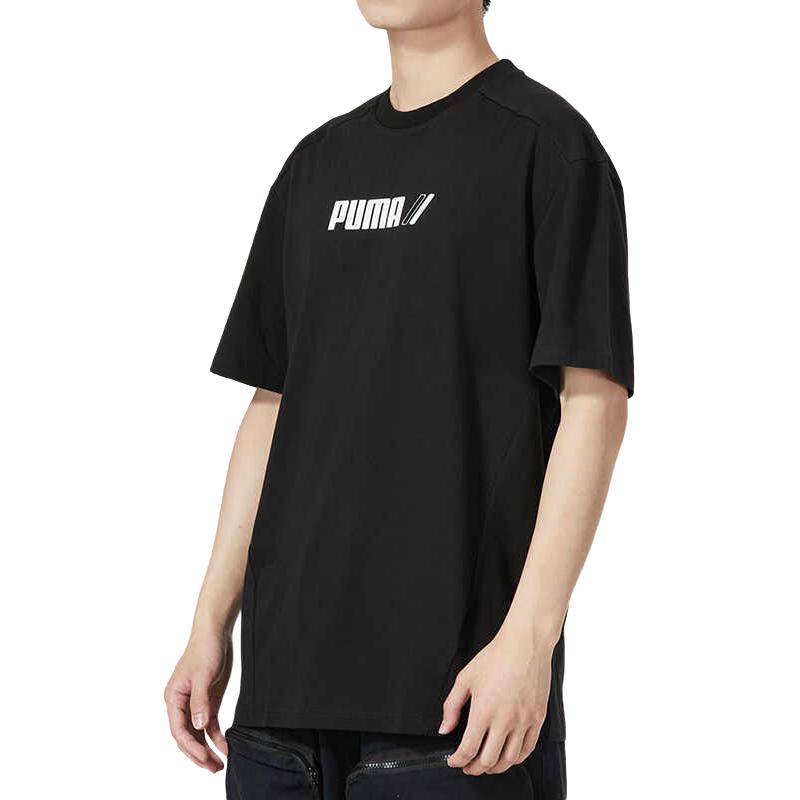 Puma T Shirts Men's Black Crew Neck Moderate Straight Fit 846530-01