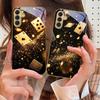 Mysterious Golden Poker For Samsung Galaxy S20 FE S21 S22 S23 Plus S24 Ultra 25Ultra S21+ S9+ S22Plus Golden Glass Phone Case