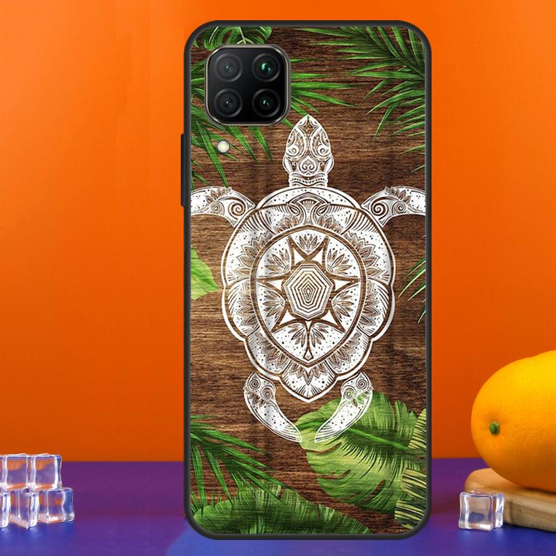 Turtle Wood Pattern For Huawei Nova 7i 8i 11i 12i 12s 9 10 SE Y91 Y90 Y60 Y70 Y72 Y61 P30 P40 Lite P60 Pro Case
