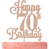 Glitter Birthday Cake Topper - Happy Birthday Party Decorations