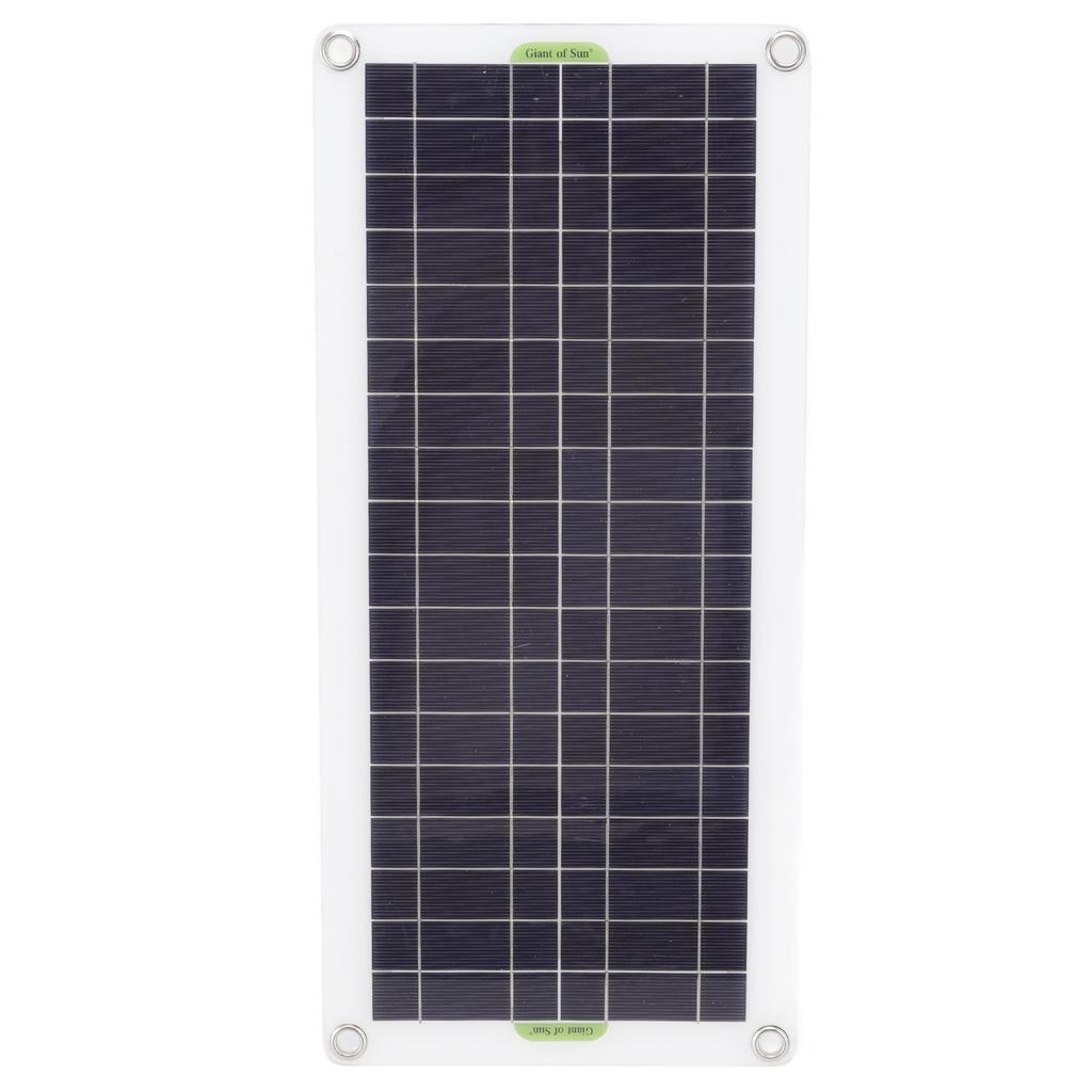 12V to 220V 30W Solar Charging Panel 220W Solar Inverter Battery Charger Kit for Camping Hiking