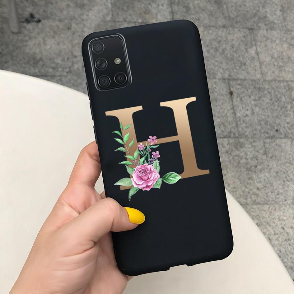 A51 Cute Letters Phone Case For Samsung Galaxy A51 Cover SM-A515F Slim Frosted Shield Matte Fundas For Samsung A51 A 51 5G Cases