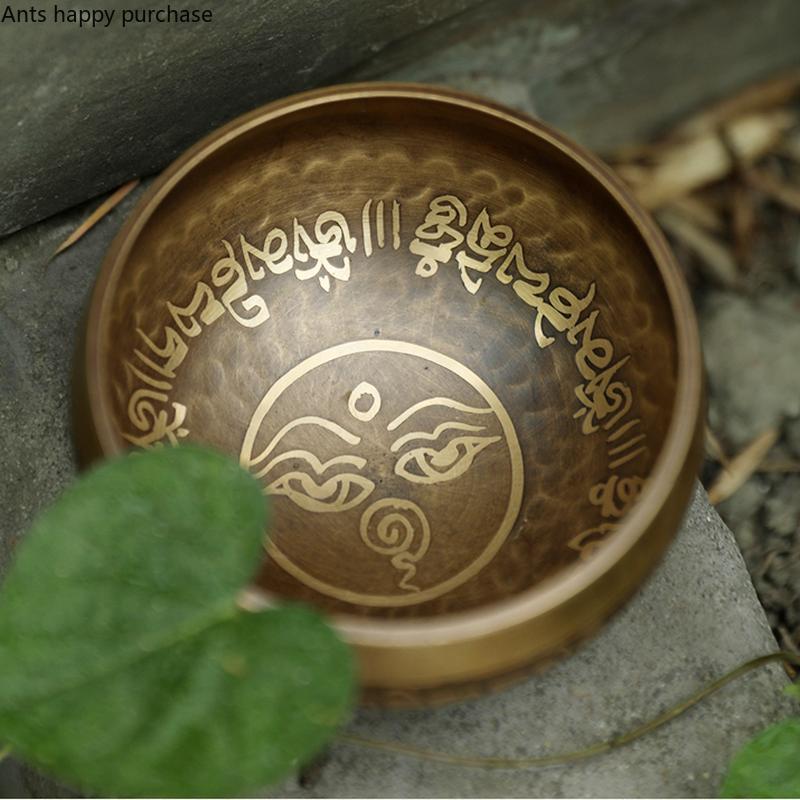 Nepalese Handmade Buddha Sound Bowl Tibetan Singing Bowls Yoga Meditation Musical Instrument Therapy Copper Bowls Tibetan Bowl
