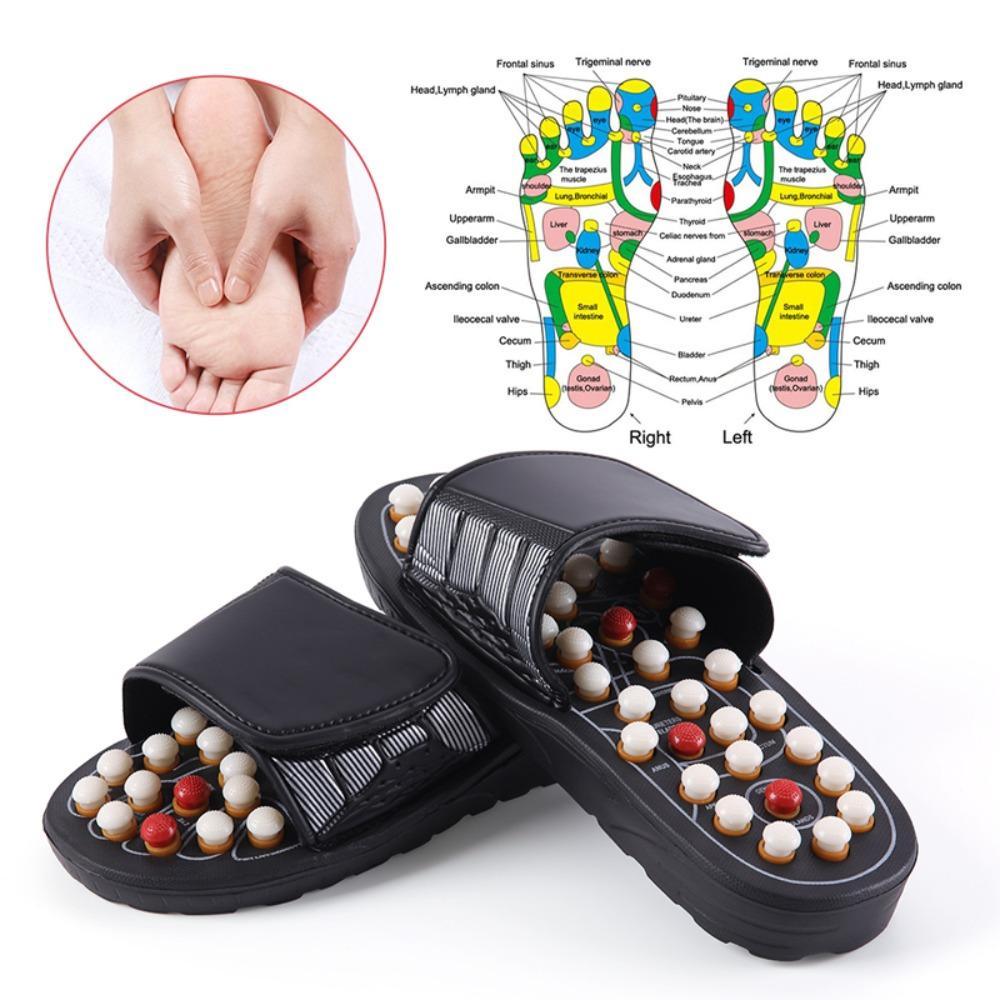 Circulation Massage Shoes Stress Relief Slippers Acupressure Reflexology Sandals Foot Massager