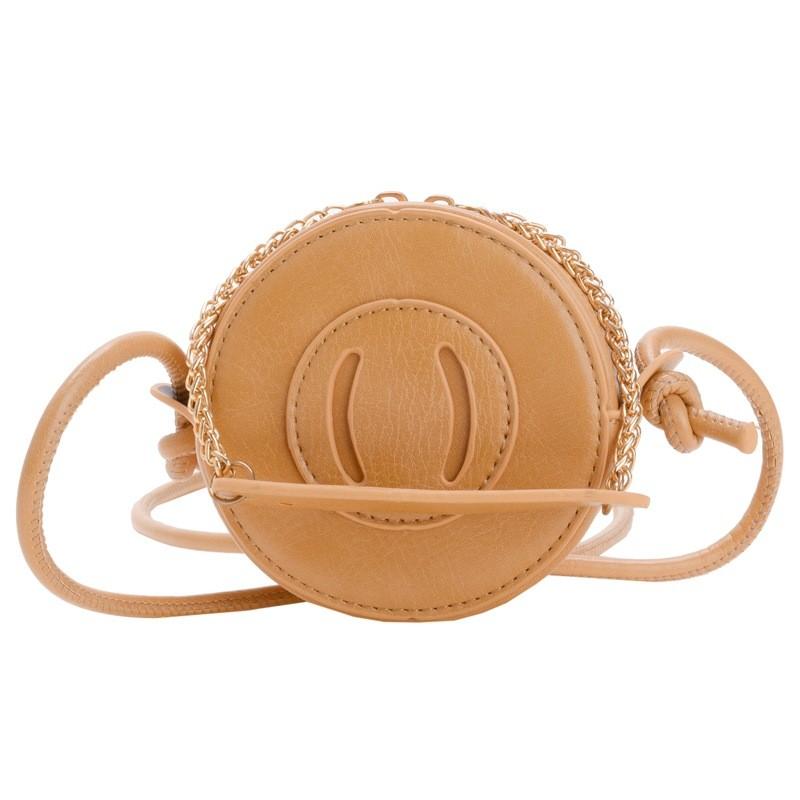 

Fashionable Unisex Childrens Mini Round Bag In Trendy Solid Colors For Everyday Style хаки
