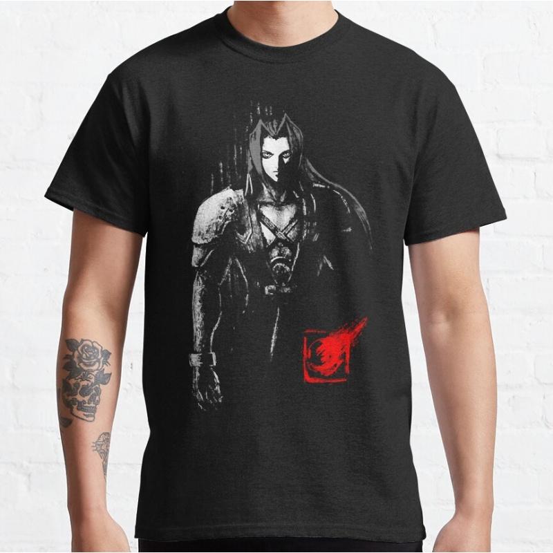 One Winged Angel Ink Final Fantasy Gift t shirt for RPG gamer 100 cotton tee Mens Short Sleeve Graphic Clothes All size tops S
