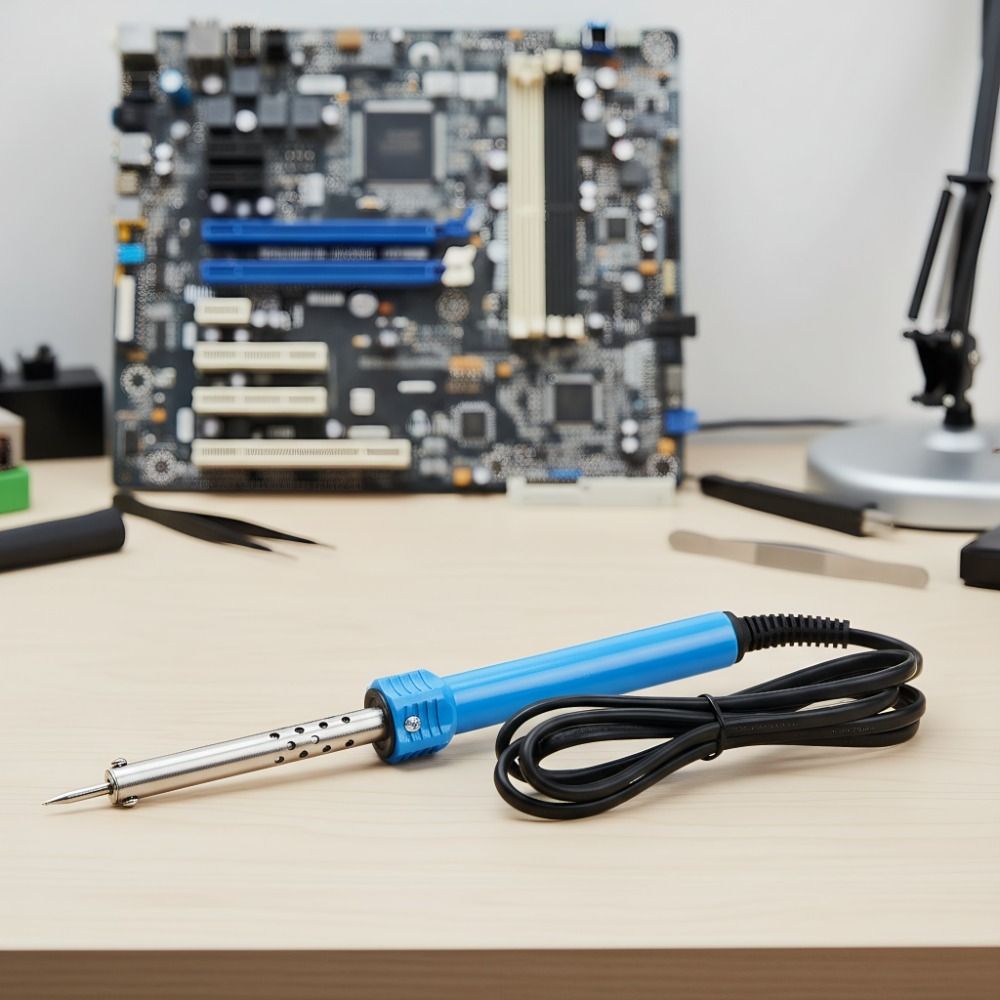 Quick Heating Electric Soldering Iron Kit Plastic Handle Welding Tools Desktop Equipment