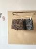 Minigonna da Donna Taglie Forti a Vita Alta con Stampa Leopardo e Linea ad A in Lana d'Agnello - Snellente e Sexy per Autunno/Inverno