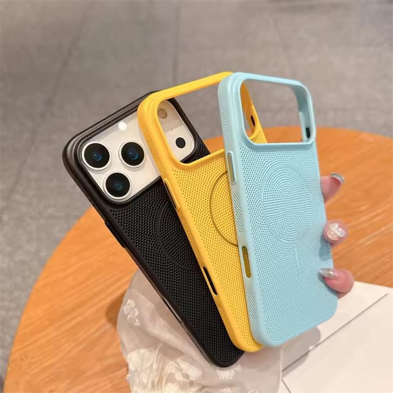 Husă Magnetică Magsafe cu Plasă de Răcire pentru Disiparea Căldurii pentru iPhone 17 16 15 14 13 12 11 Pro Max Plus 17 Air Husă pentru Încărcare Wireless