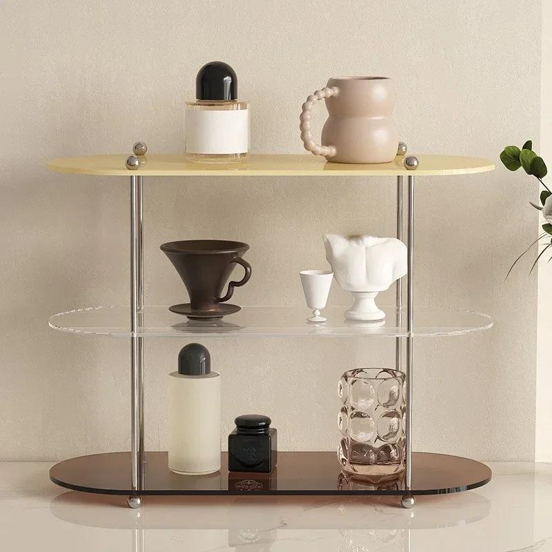 1PC Acrylic Desktop Storage Rack 2/3layer Multifunctional Organizer Ins Style Water Cups Perfume Cosmetics Jewelry Display Frame