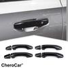 4PCS Door Handle Cover Trim Overlay Cap Kit For 1019+ Chevy Silverado GMC SIERRA