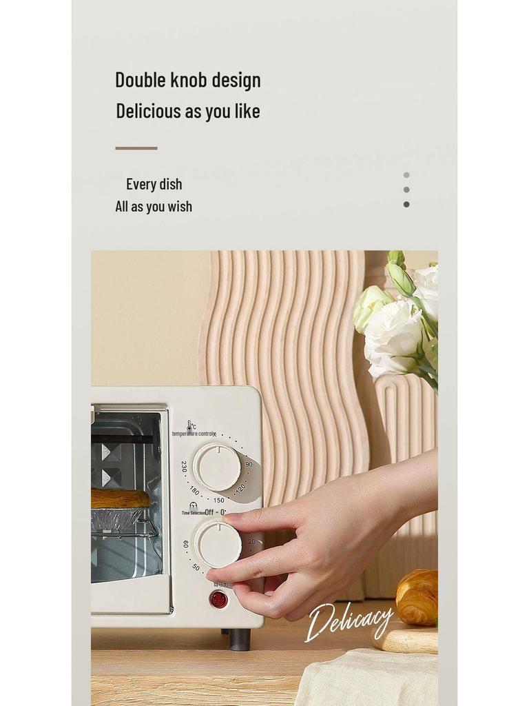 Mini Four Électrique Multifonctionnel 12L pour Usage Domestique