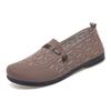 2025 ****** and Summer Old ******* Cloth Shoes Women's One-pedal Casual Single Shoes Breathable Middle-aged and Elderly S**t-soled Comfortable Moth