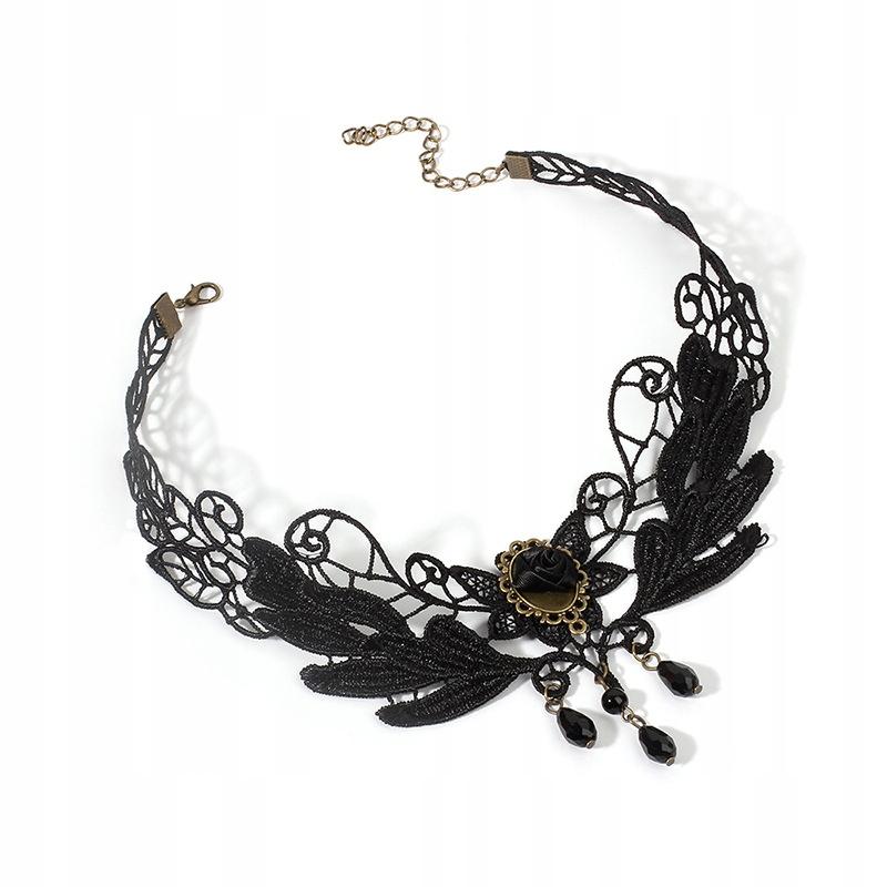 Choker Lace Embroidery Black Necklace Gothic Ch07