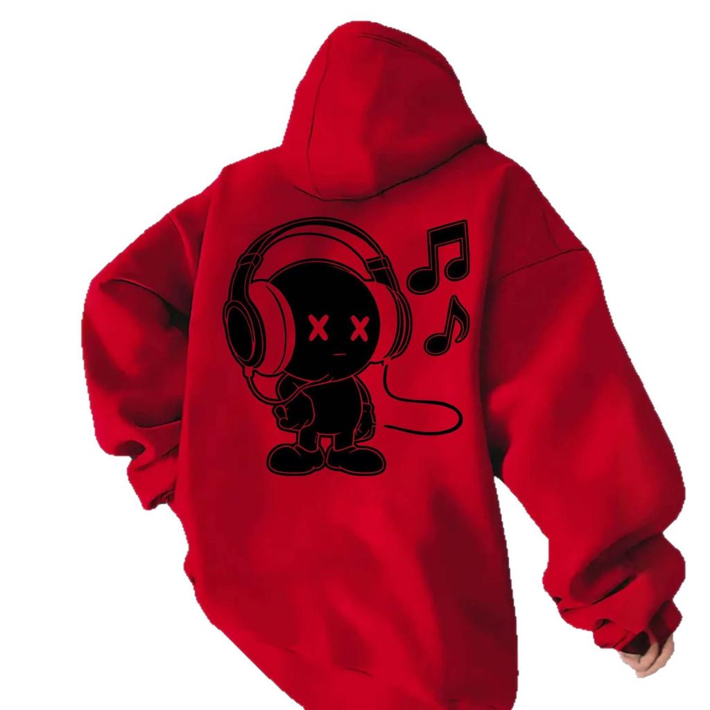 Spring Street Style Villain Print Hooded Sweater, the Same Casual Jumper for Men and Women