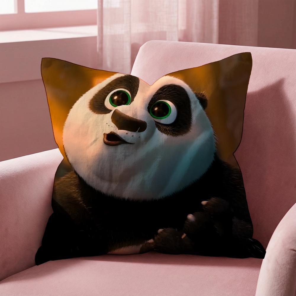 Povlak na polštář Kung Fu Panda Víceúčelový povlak na polštář pro domácnost a auto - Oboustranný, Měkký a Odolný pro každodenní použití