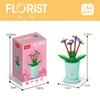 Lele Brothers 8814 Potted Lucky Flower Building Blocks - Kids' Gift & Decor Toy Set