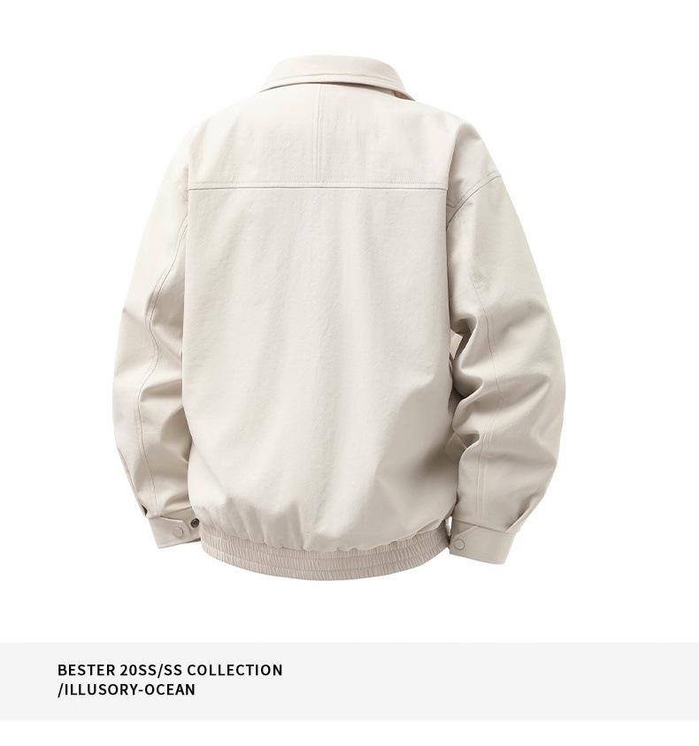 Chaqueta de Solapa Casual Americana de Moda para Hombre - Ropa de Trabajo de Piloto de Primavera, Tallas Grandes Disponibles