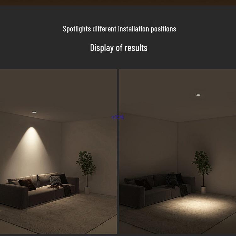 Spot încastrat fără ramă anti-orbire pentru sufragerii și holuri