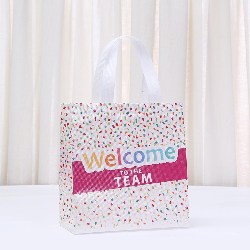 StoBag Welcome to the Team Gift Wrapping Bags Luxury Designer Bags Reusable Packaging Bags for Sweets Party Favor Employee Tote
