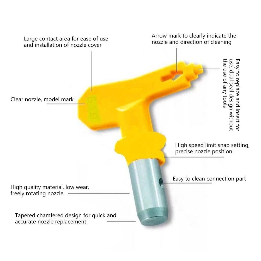 Versatile Tip Nozzle for Wagner Sprayer for Latex and Oil Paints