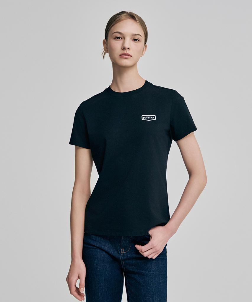 DUVETICA Messina (Black) (Women'S Short Sleeve T-Shirt)