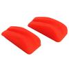 2Pcs Archery Bow Shock Absorber Rubber Noise Vibration Reduction Lightweight Bright Color Bow String Groove Damper Red